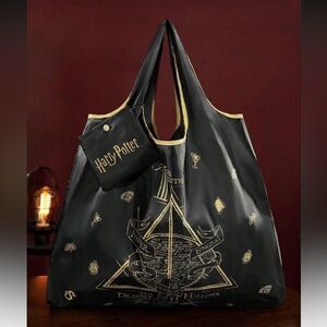 Harry Potter Black Graphic Oversized Tote Bag NEW 🏷️